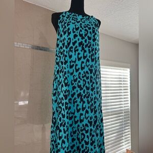 New York & Company Strapless Dress - Blue and Black
